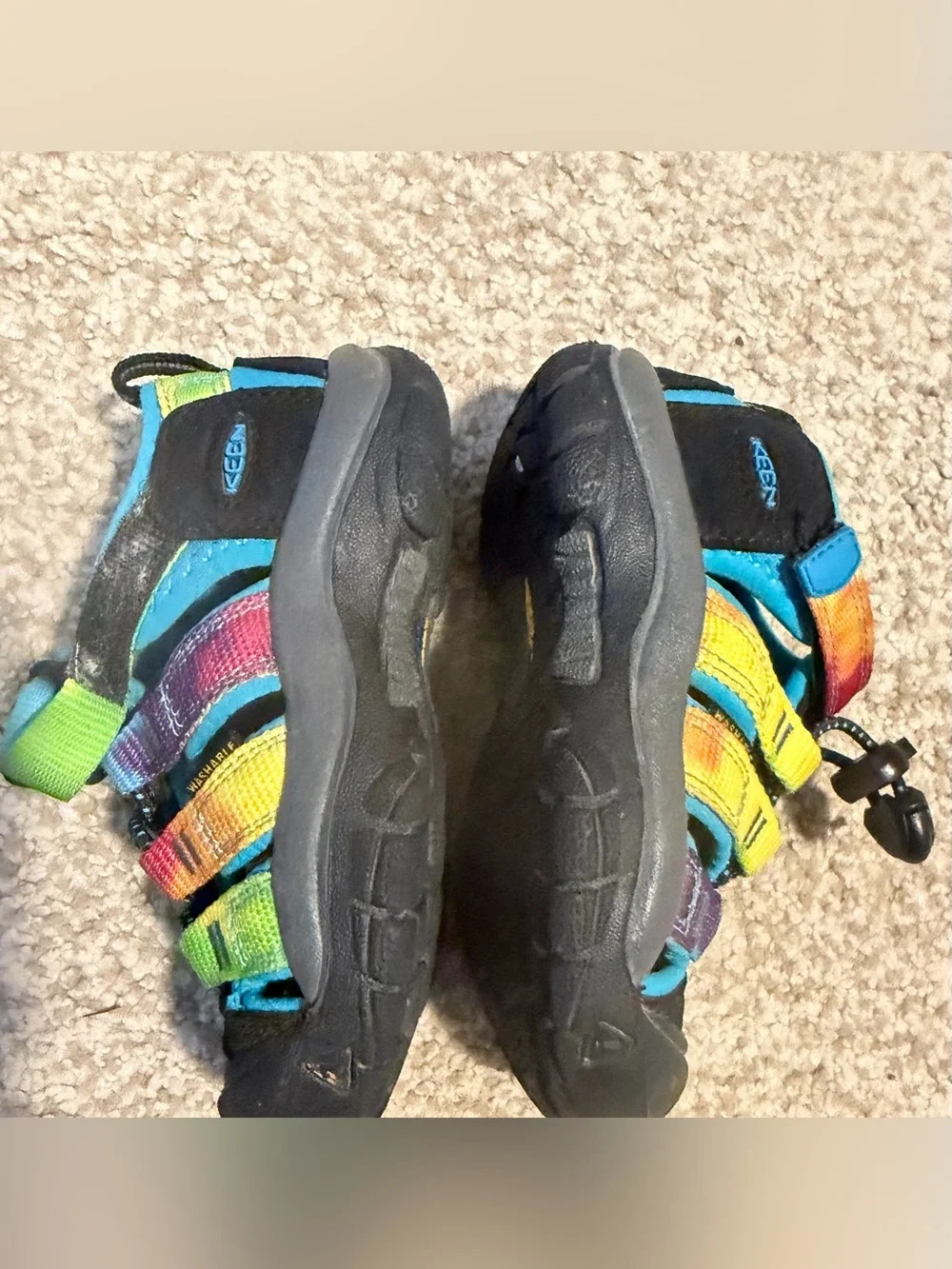 Keen Little Kids' Newport H2 Multicolor Closed-Toe Water Shoes sz 8 summer casua